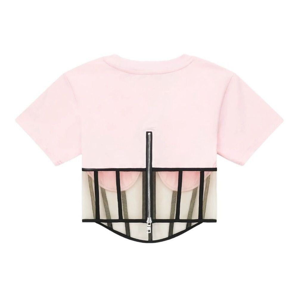 NWT RtA ANGELO TOP | FESTIVE PINK Sz L - Picture 7 of 11